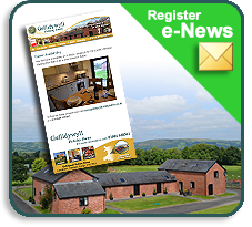 Register for Gellidywyll Holiday Barns e-Newsletter and keep up to date with news at the Mid Wales Holiday Lettings Gellidywyll Holiday Barns